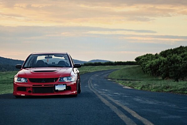 Mitsubishi tuning Monte sur la route