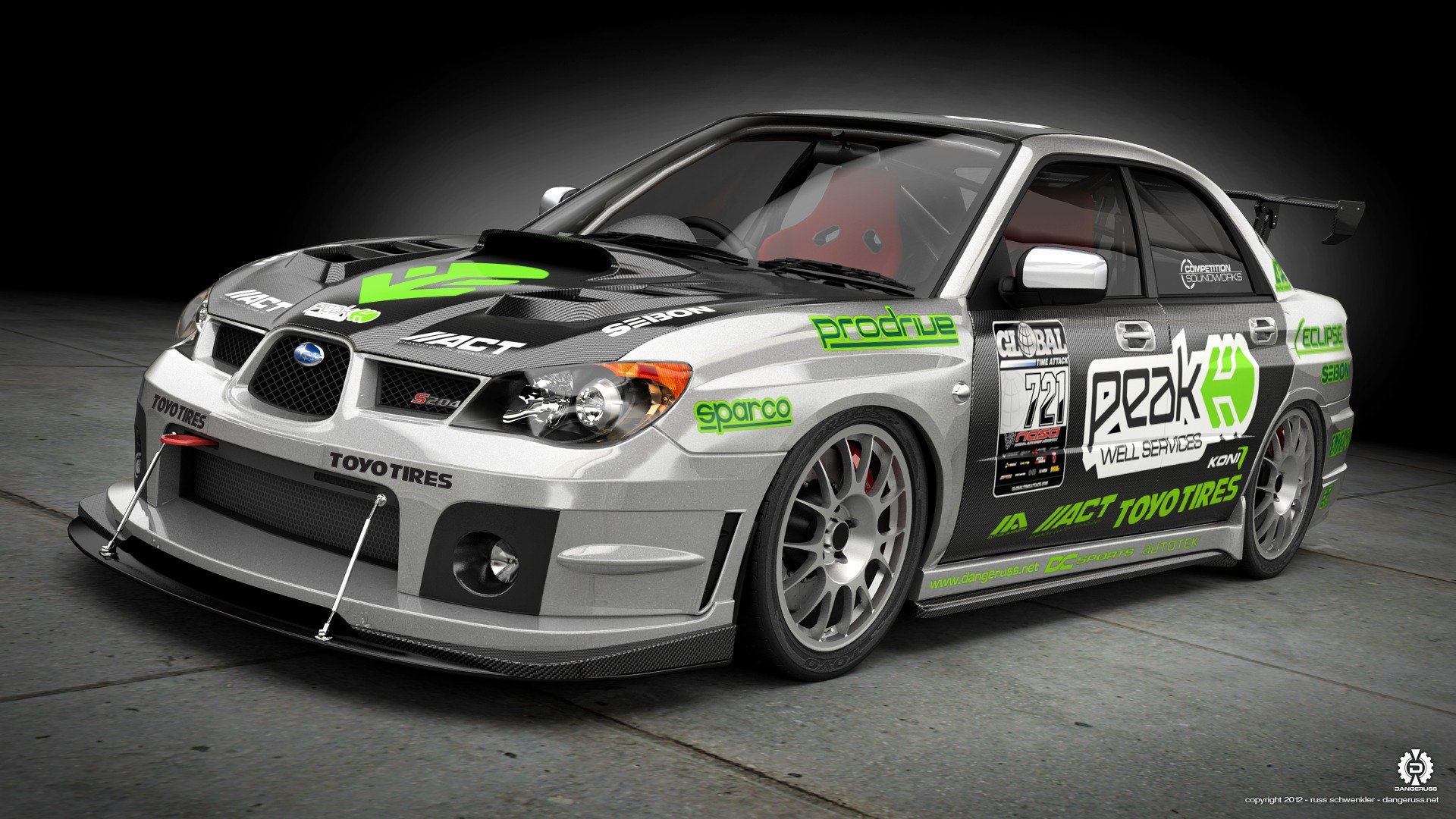 ubaru impreza wrx sti przód bolid subaru impreza body body art