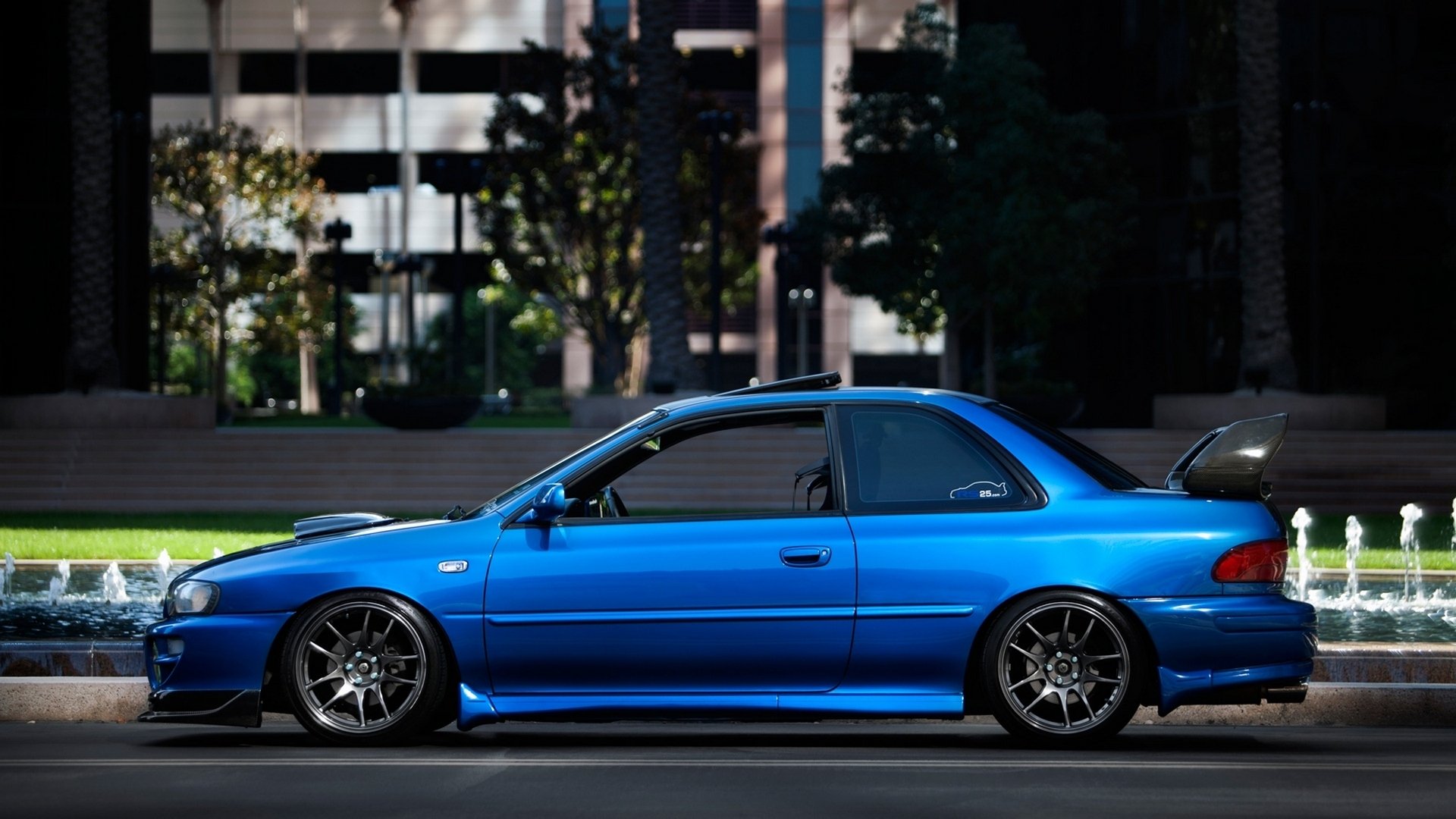 car wallpaper subaru impreza sti 22b sport tuning jdm wallpaper subaru impreza 22b blue car side