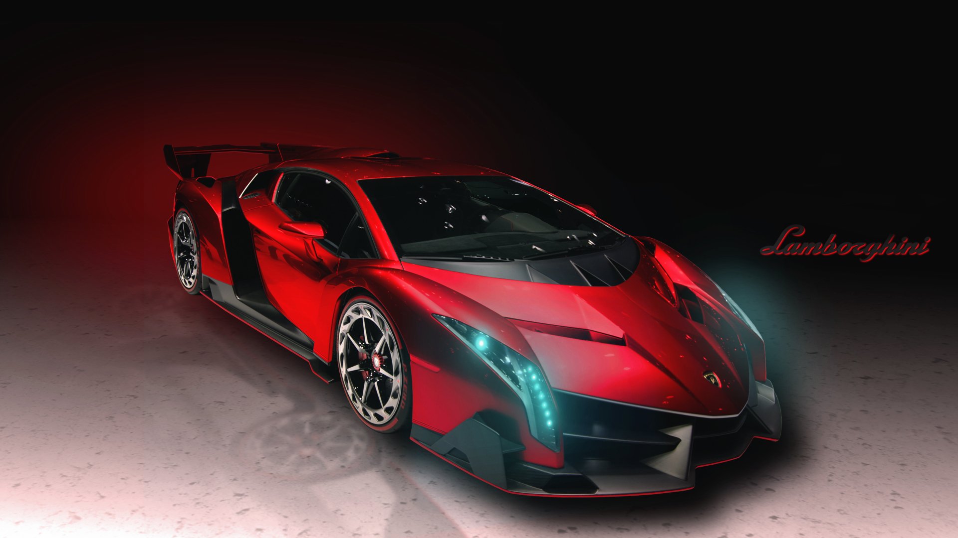 lamborghini veneno lamborghini coche frente faros capó rojo superdeportivo coche