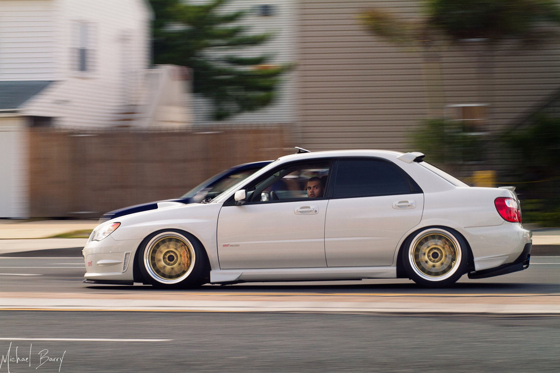 ubaru impreza wrx sti white rigshot stance