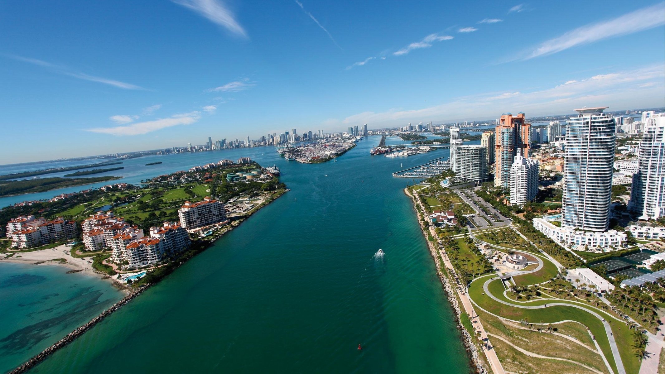 miami oceano città cielo