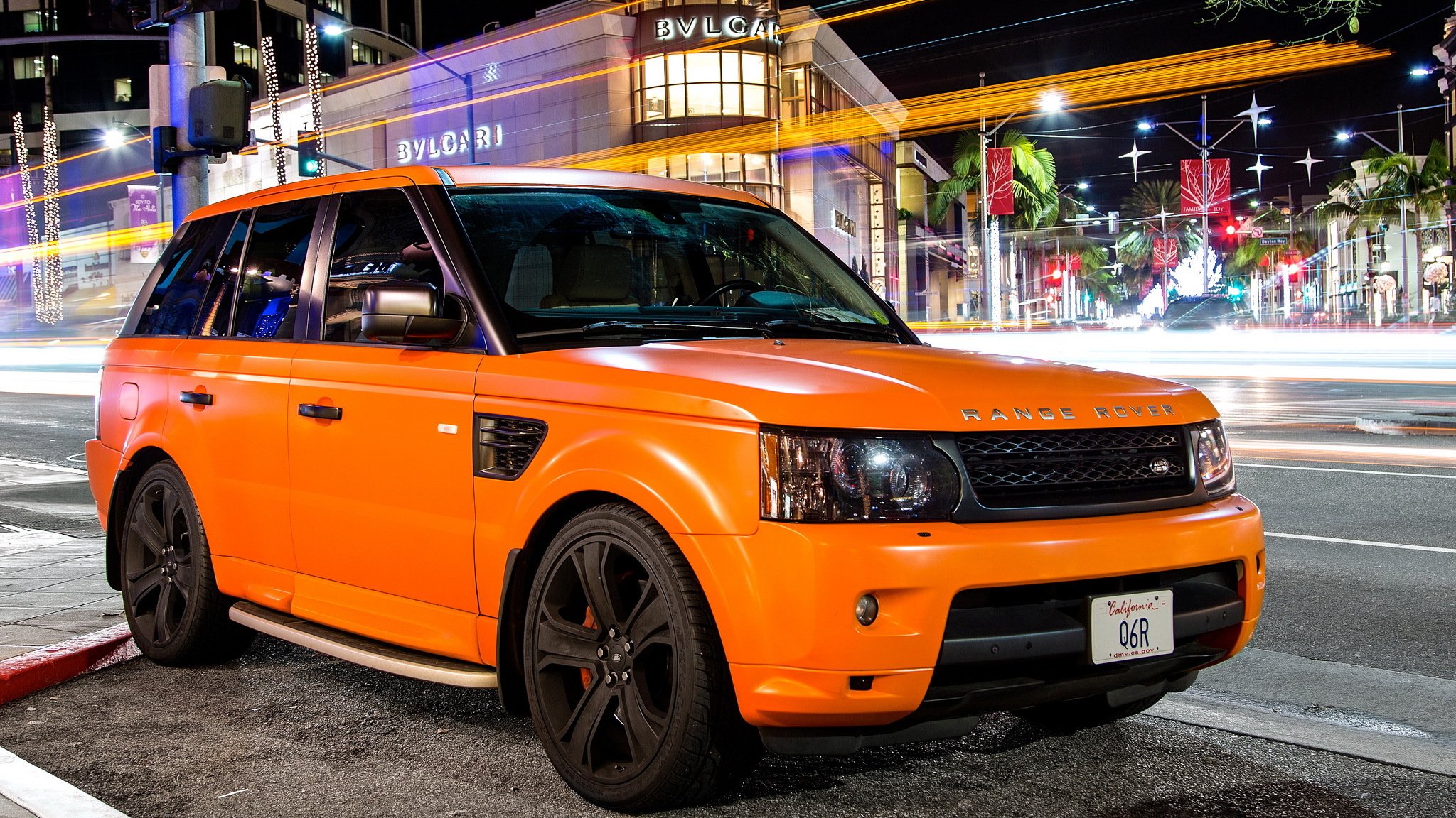 land rover sport orange matt tuning land rover