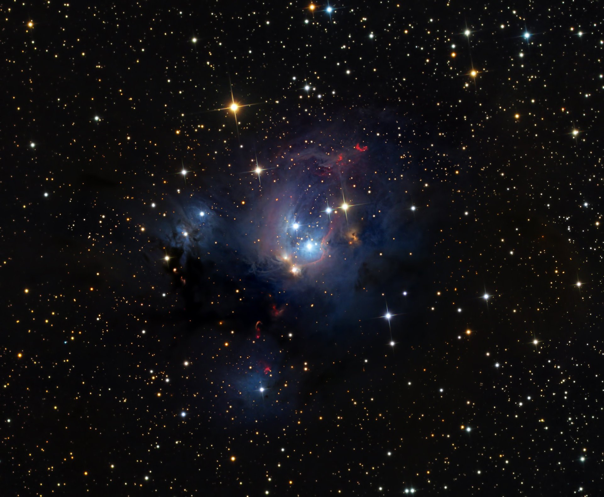 nébuleuse ngc 7129 céphée étoiles