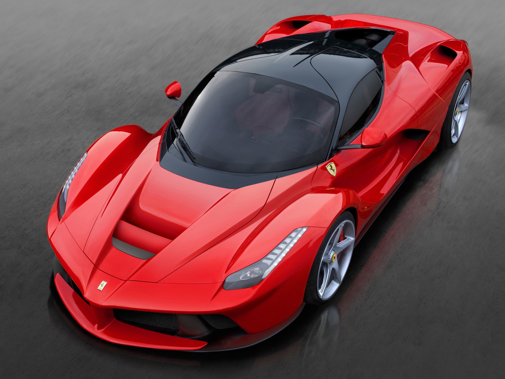 ferrari laferrari 2013 samochód kąt przód reflektory czerwone