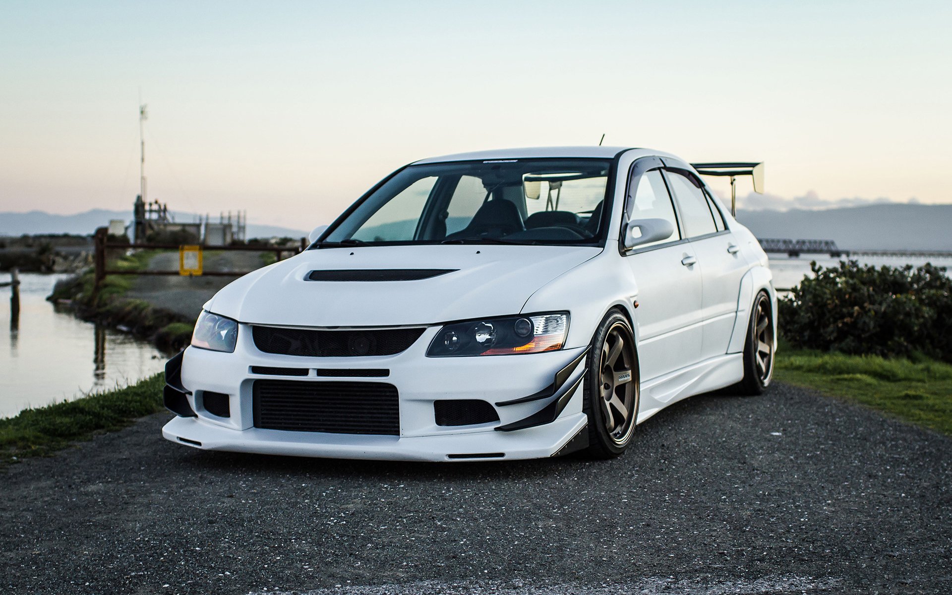 mitsubishi lancer evo ix mitsubishi lancer tuning blanc