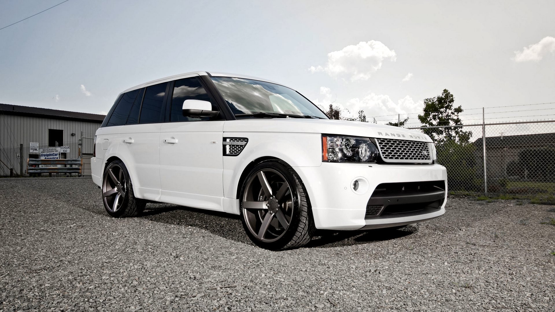 coches fondos de pantalla tierra rover deporte blanco tuning vossen ruedas automóvil escritorio coche fondo de pantalla land rover hermoso coche escritorio