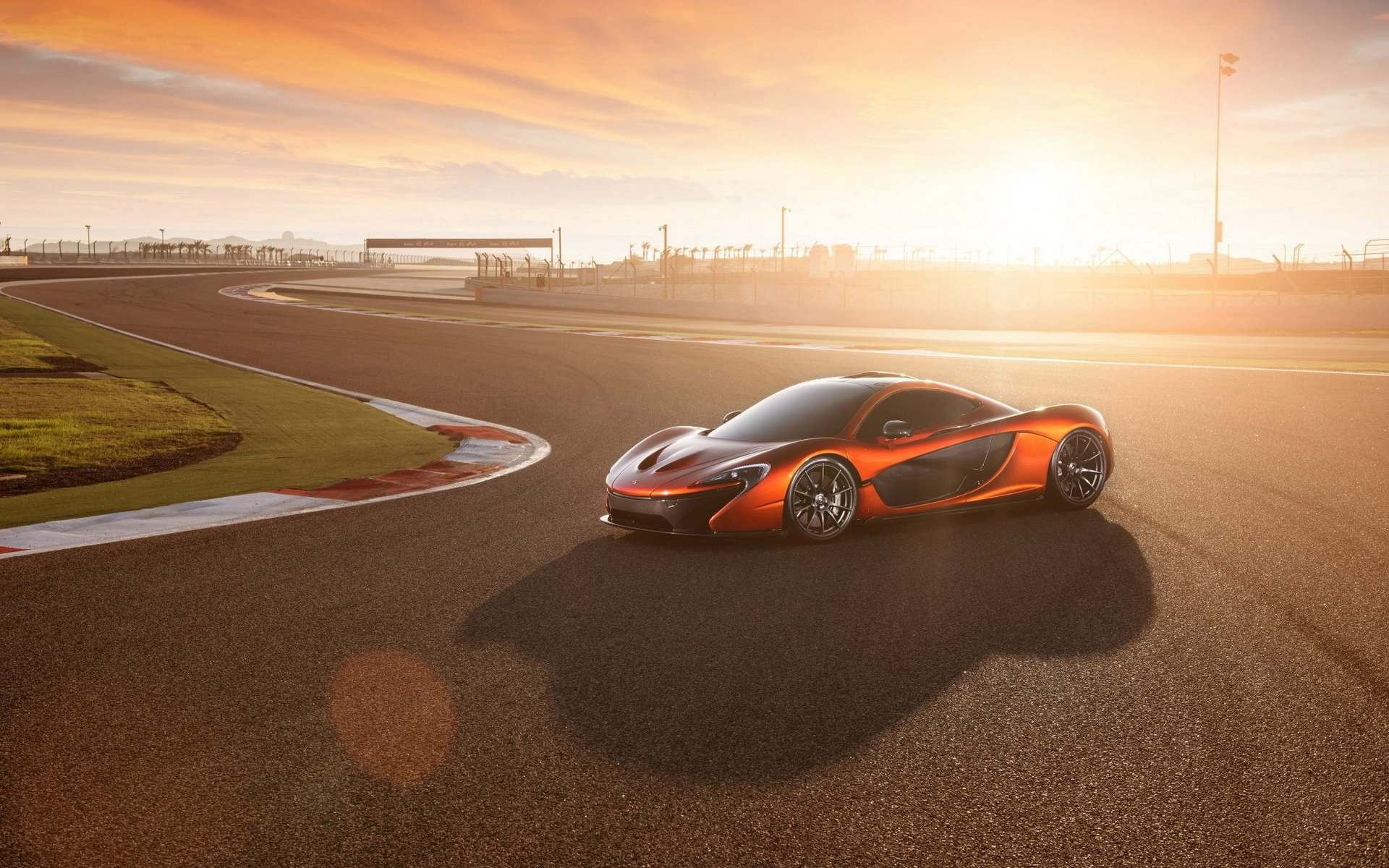 mclaren p1 bahrain supercar mclaren track sunset