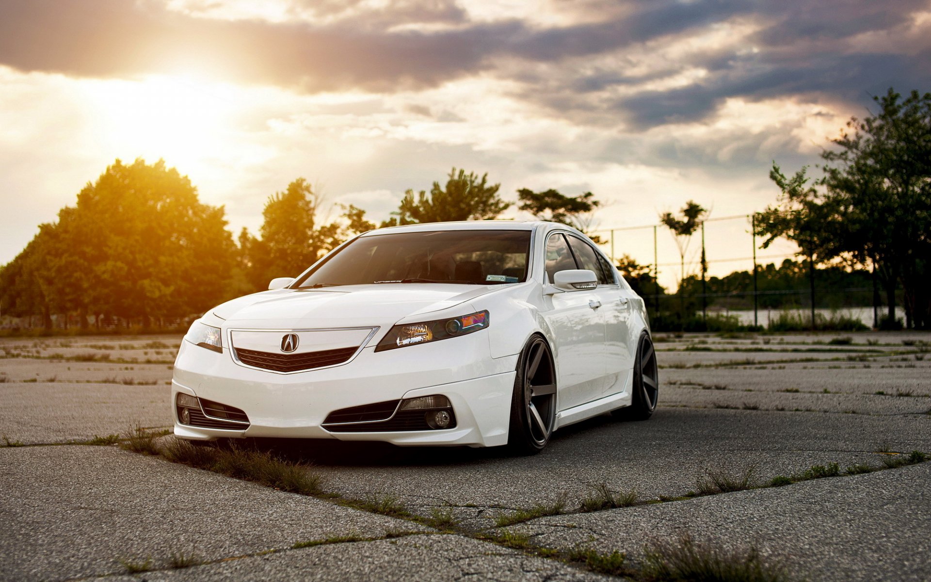 acura tsx acura berline blanc tuning