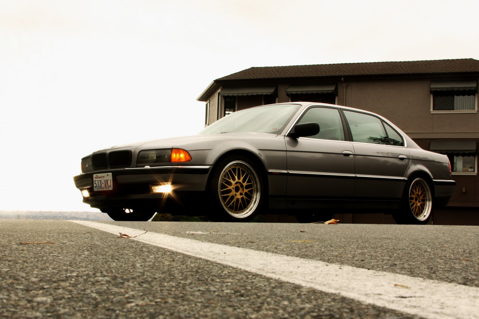 bmw 740 e38 bmw car wallpaper beha boomer headlights seven wheels tuning