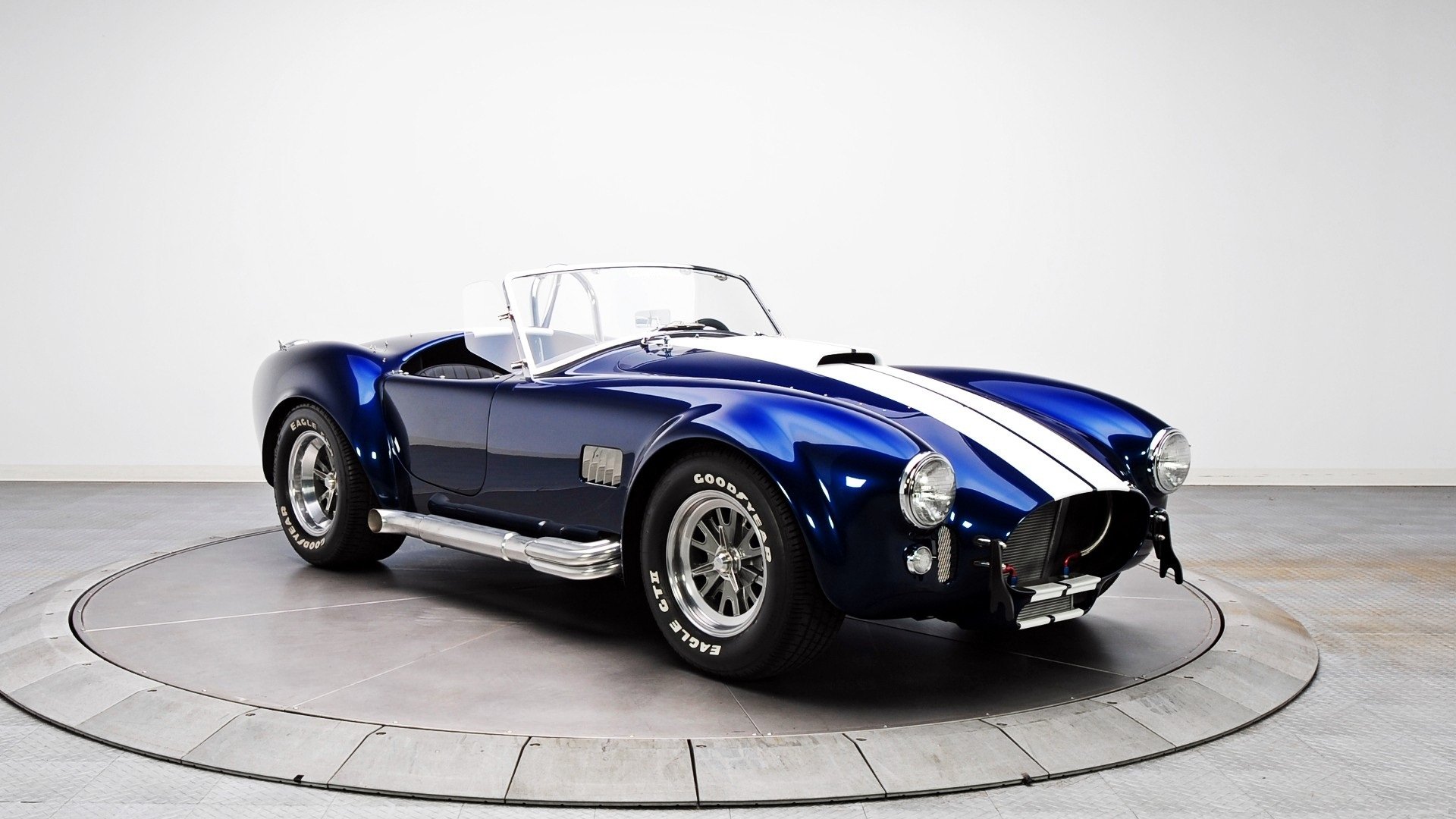 shelby ac cobra blaue weiße streifen