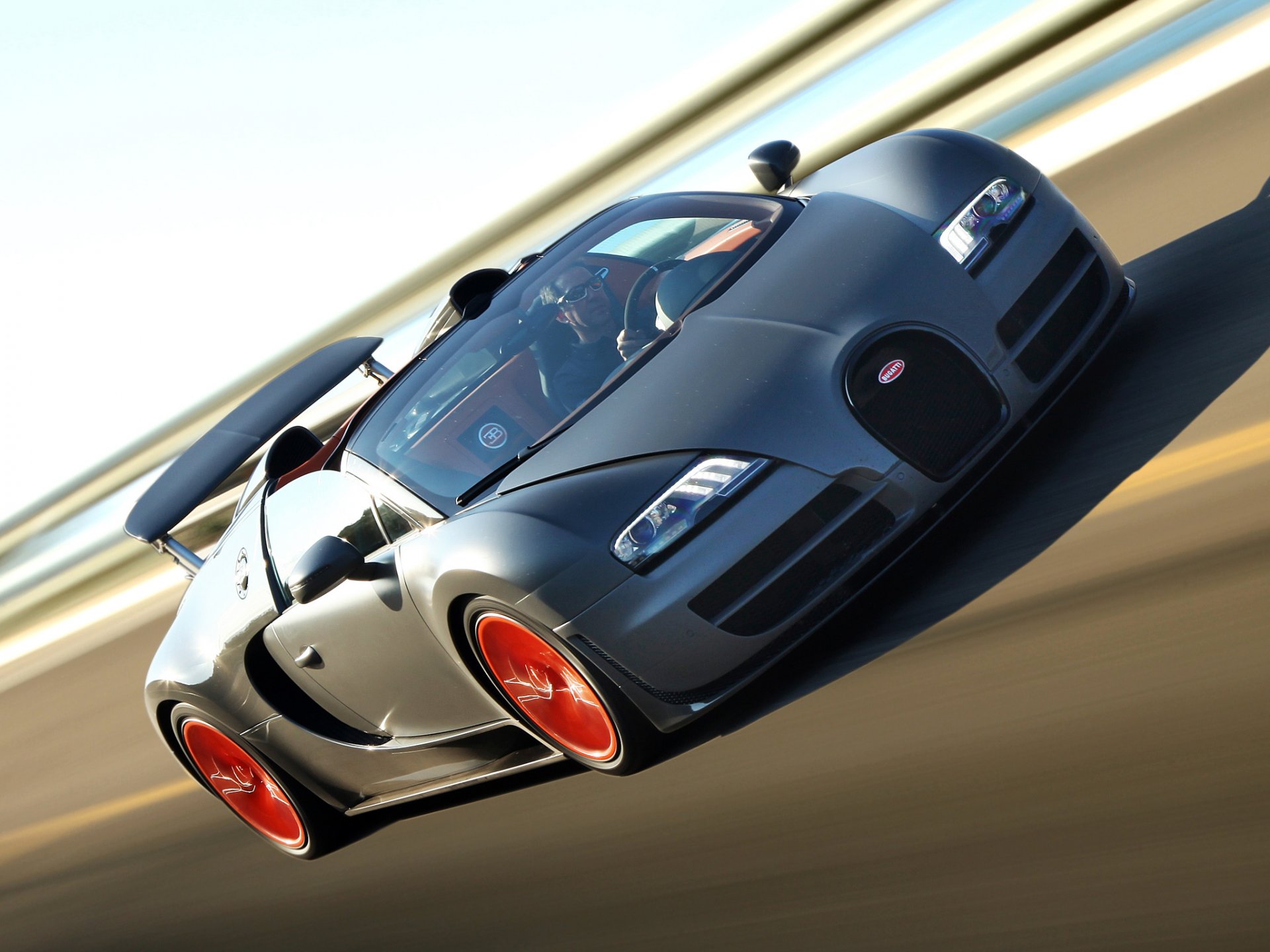 bugatti veyron grand sport roadster vitess voiture hypercar voie vitesse