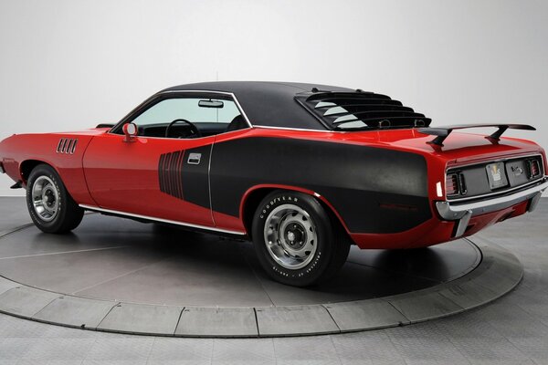 Coche 1971 muscle Car vista trasera