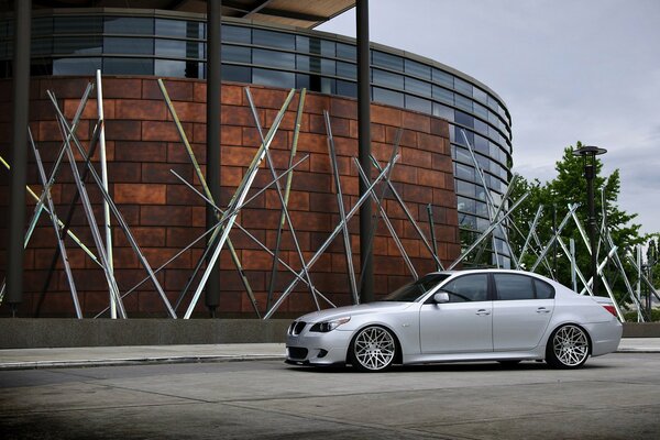 Tuned BMW sedan of the fifth series