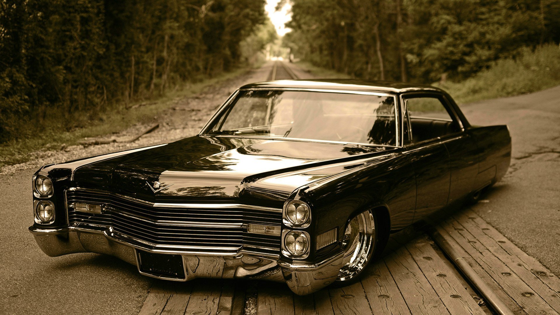 cadillac de ville samochód retro low rider