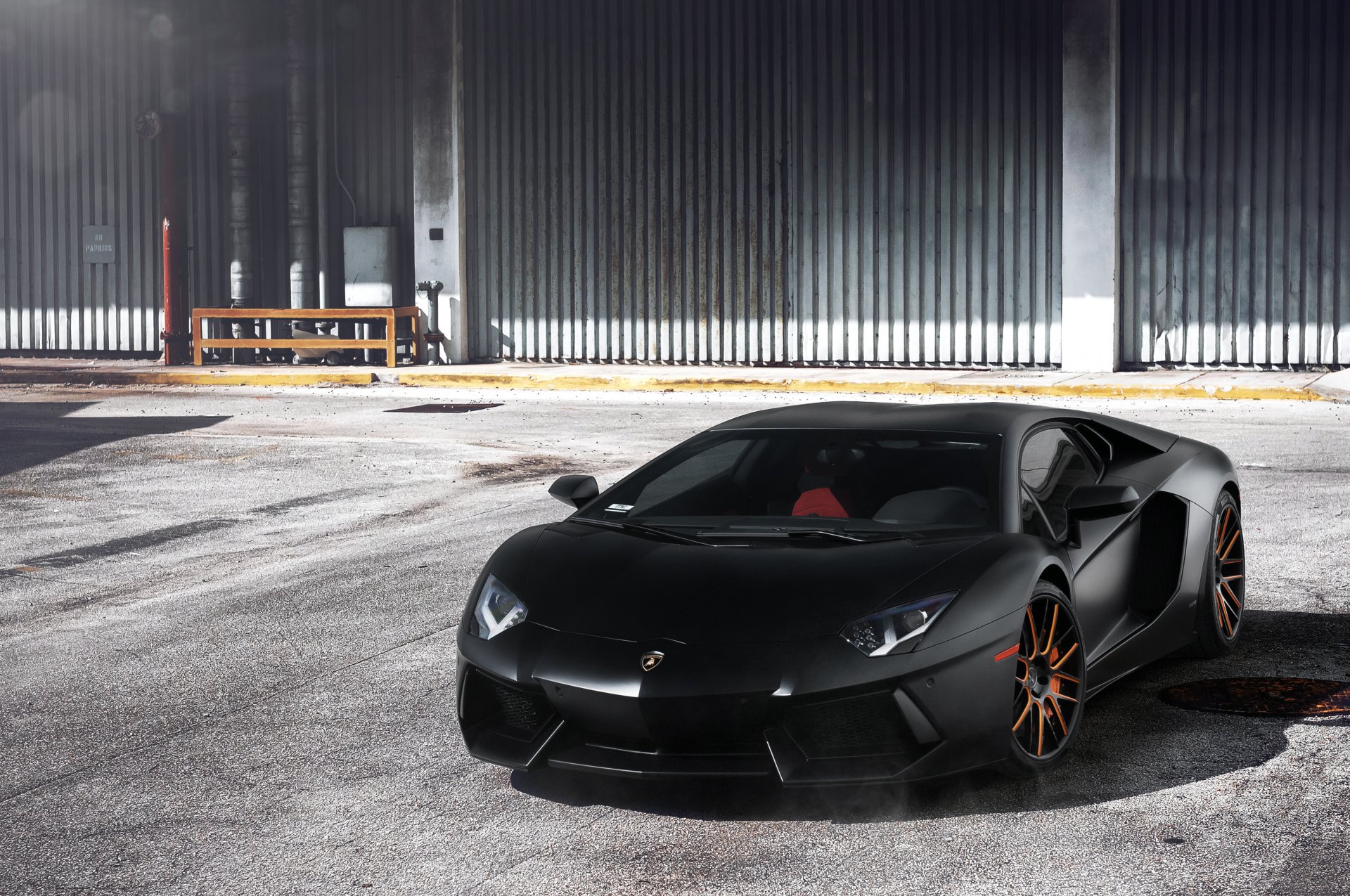 aventador lp700-4 lamborghini ламборгини авентадор черный autowall