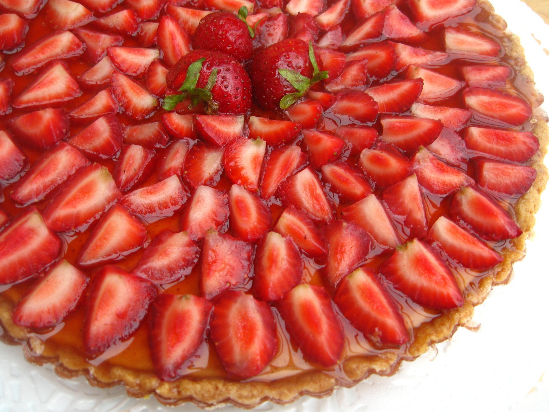 fraise joliment gâteau appétissant doux