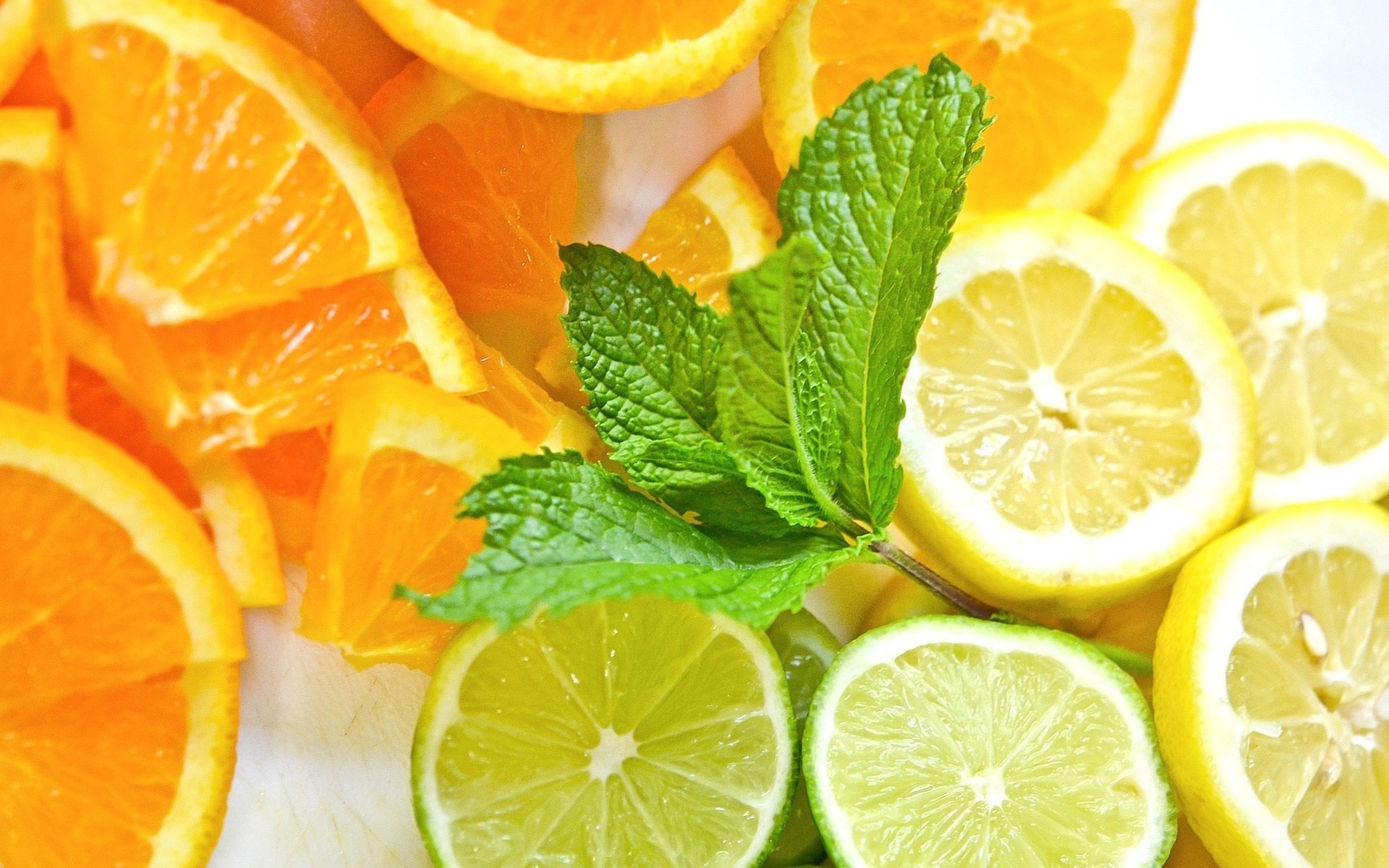 freshness. lemon food orange mint lima