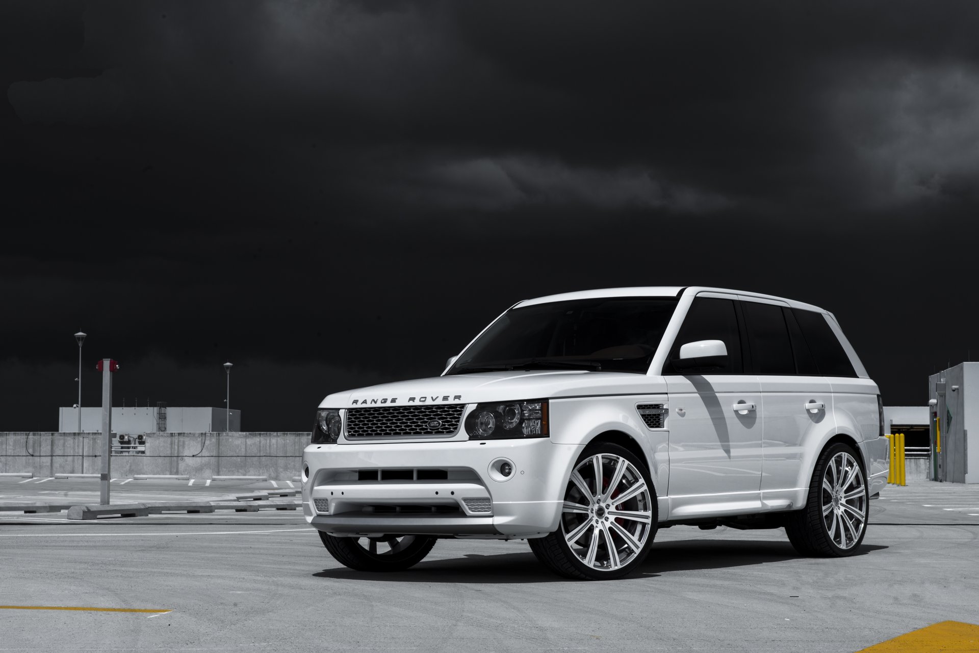 land rover range rover sport blanc land rover range rover vue latérale ciel