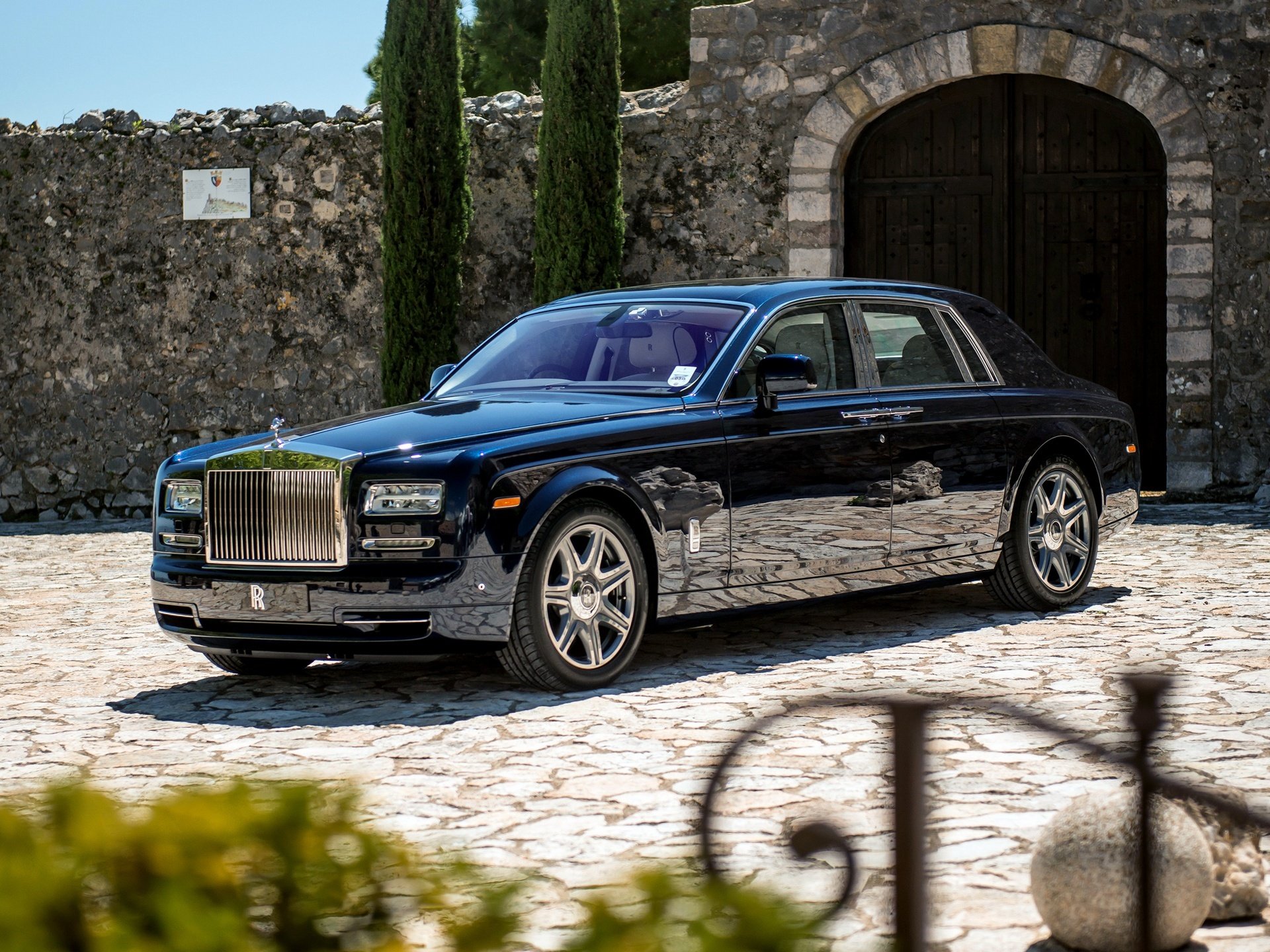 voiture papier peint noir prestigieux rolls-royce phantom 2012 pour le bureau automobile papier peint rolls-royce fantôme belle voiture