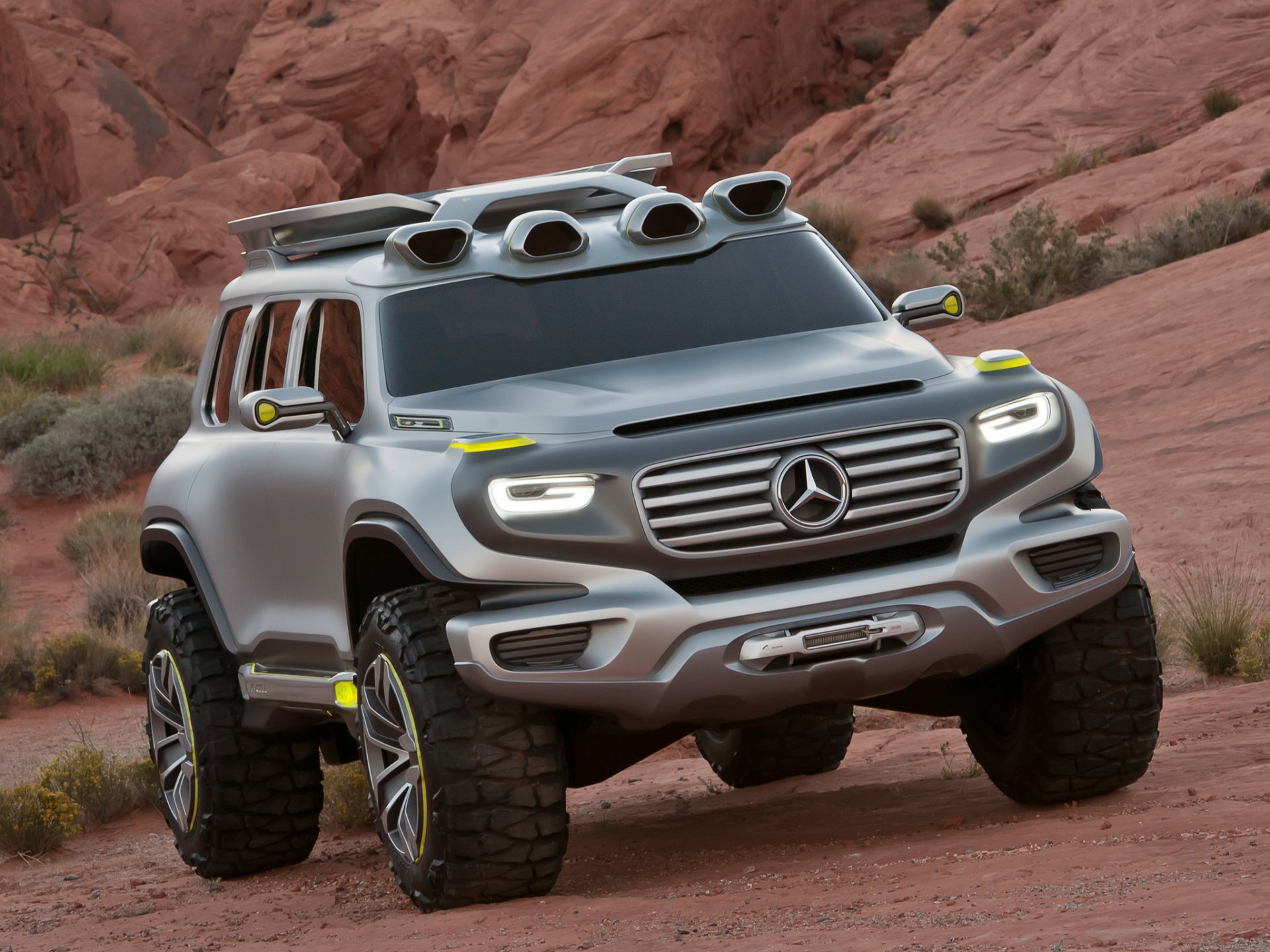 auto auto concetto auto suv jeep mercedes benz mercedes benz ener-g force deserto montagne cespugli