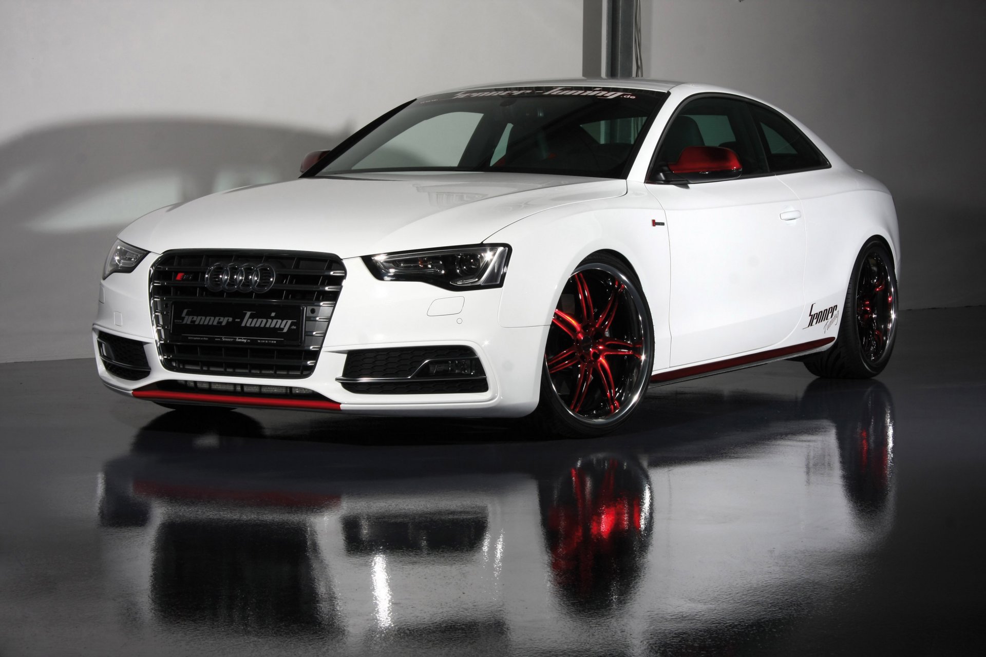 audi s5 coupe white senner tuning audi c5 senner tuning floor reflection