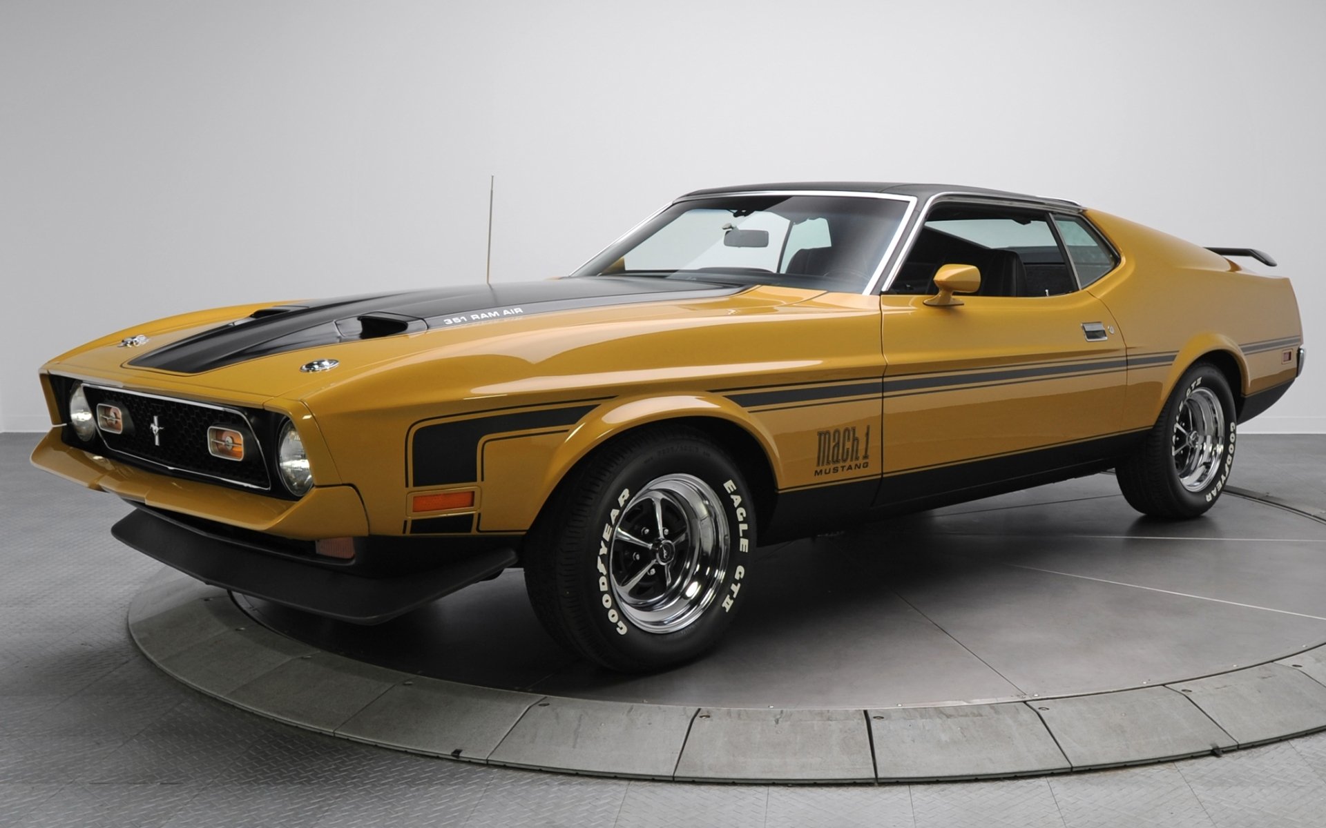 ford mustang mach 1 1971 brun avant muscle car muscle car fond