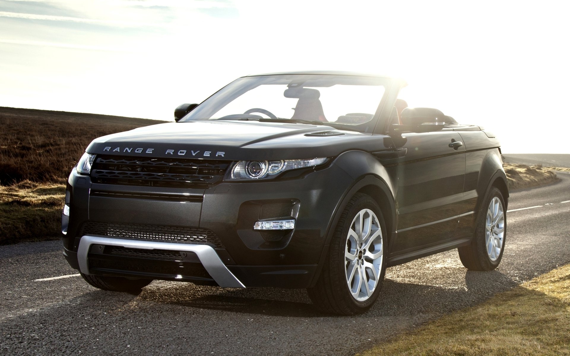 land rover range rover evoque kabriolet concept land rover range rover ewok concept crossover przód droga niebo