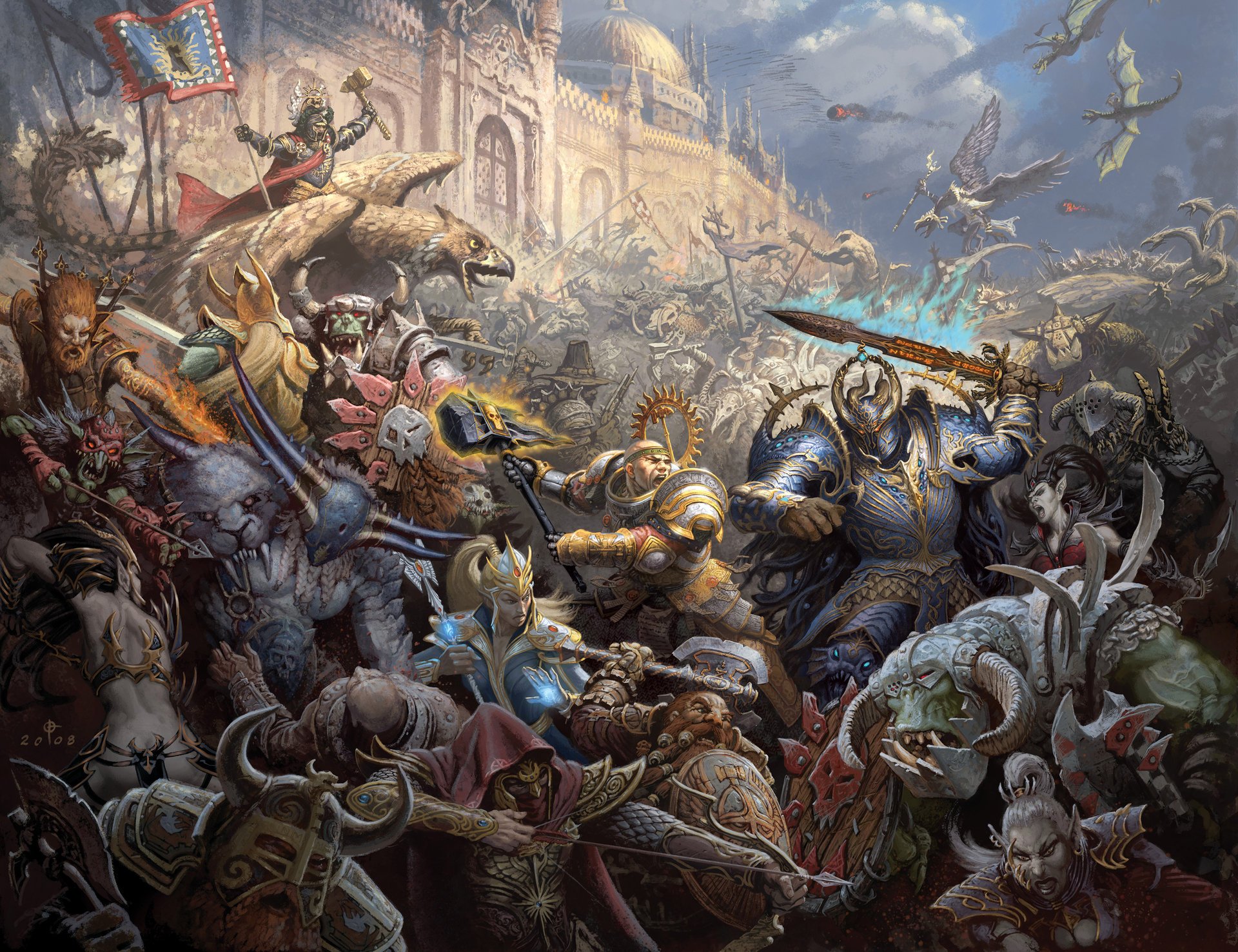 warhammer fb nains mages bataille guerre chaos empire guerriers