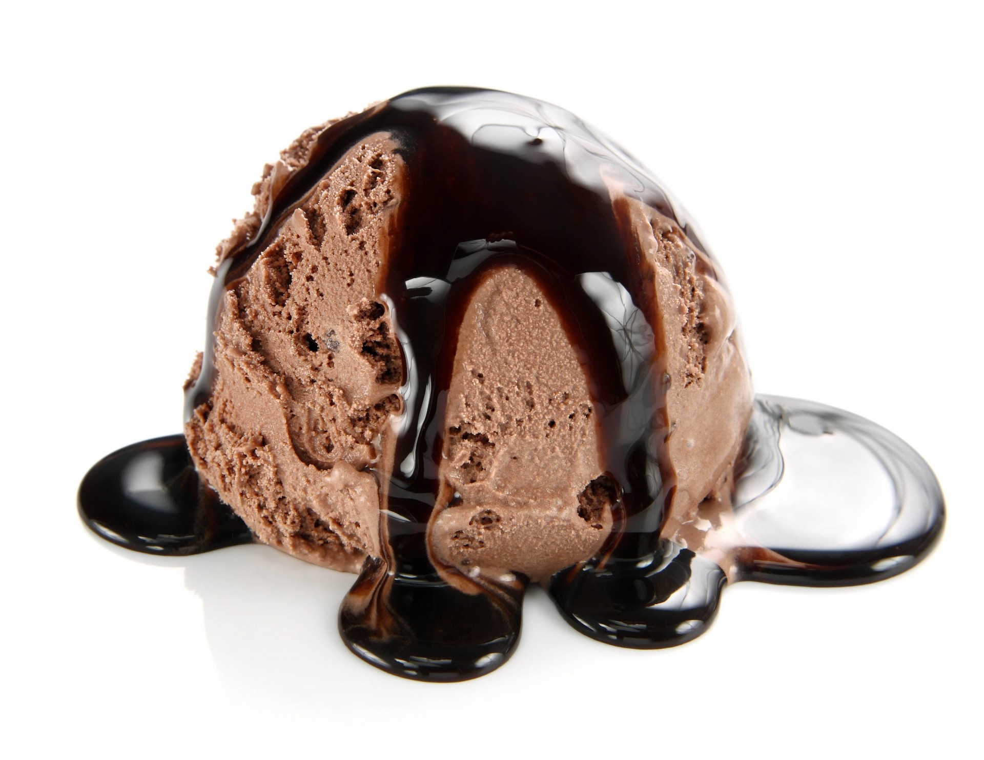 chocolate syrup ice cream