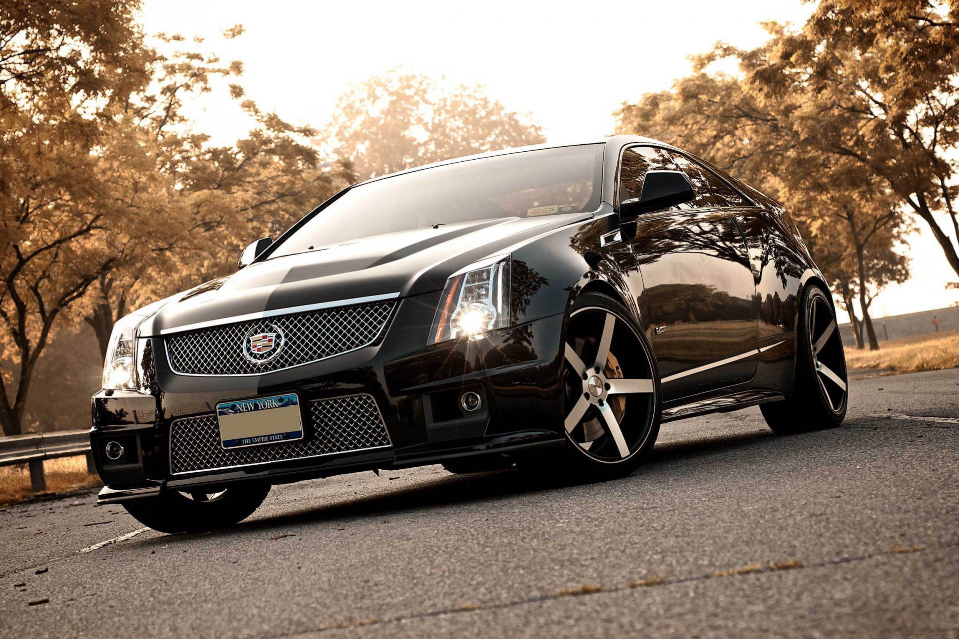 cadillac cts-v czarny cadillac przód