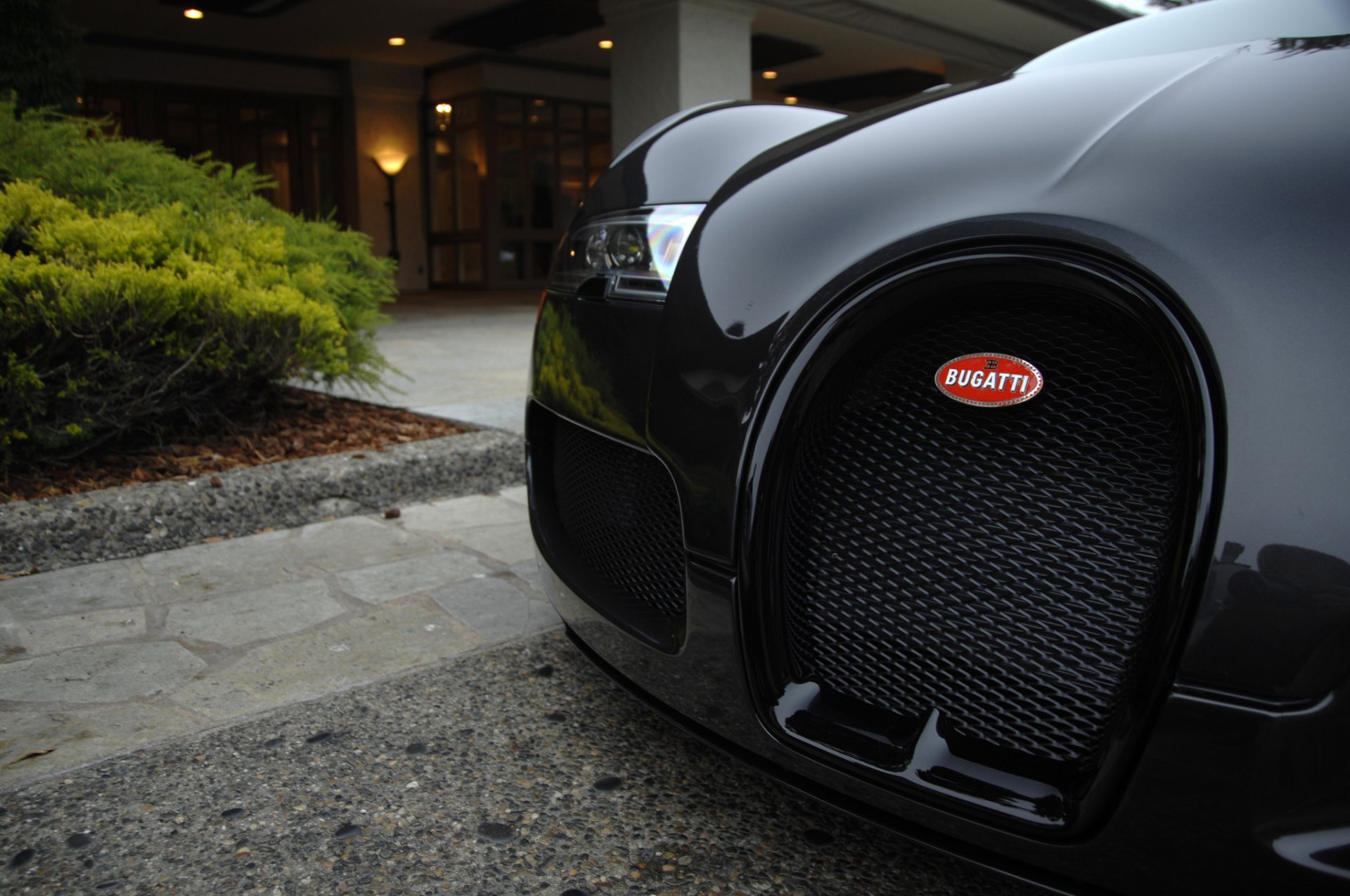 bugatti veyron hypercar black exotic