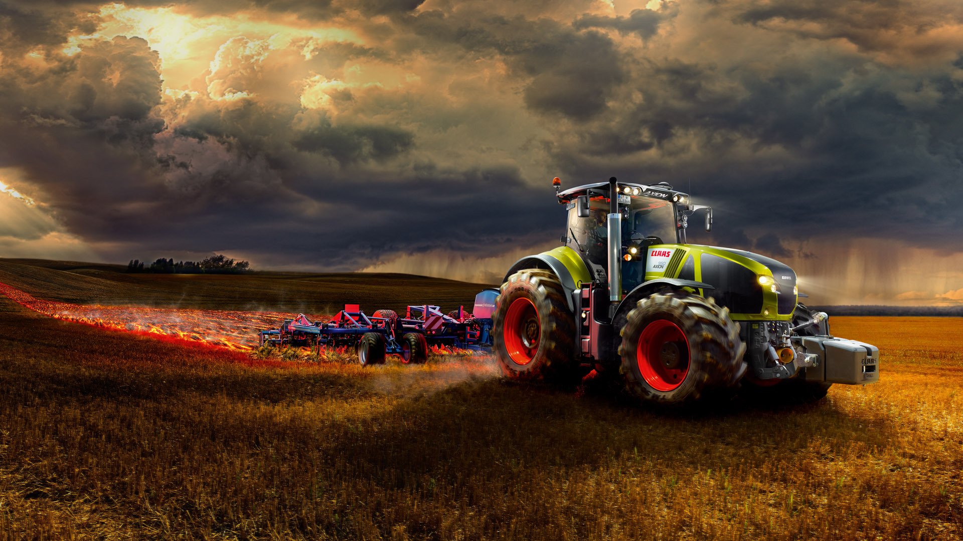 claas axion ciągnik claas