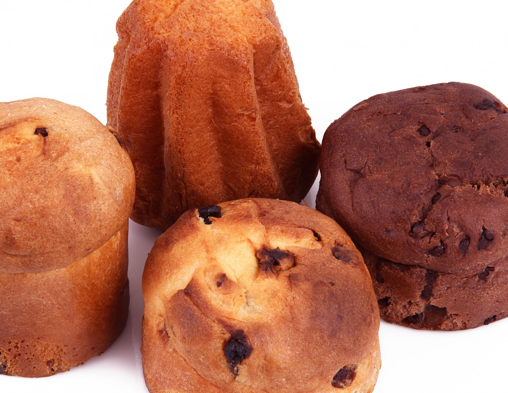 white background baking bread