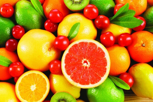 Very bright fruit picture