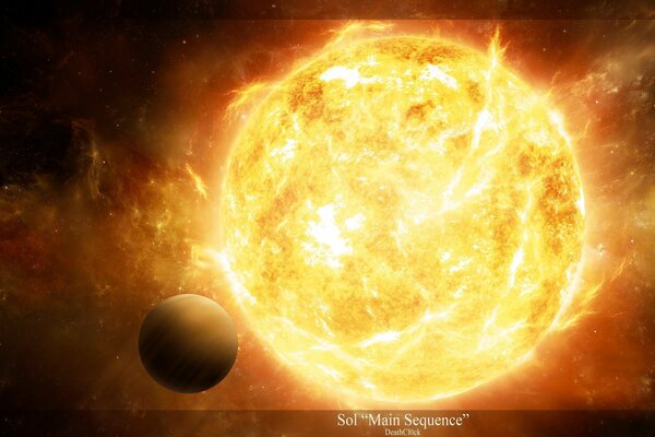 Radiation from a star near a planet