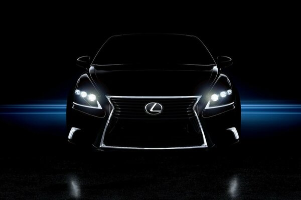 Beautiful lexus black car