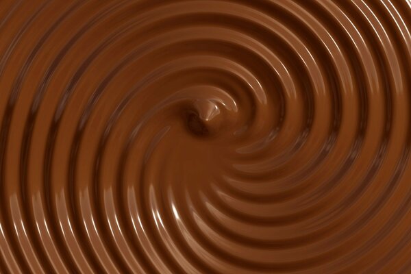 Абстактная геометрическая форма из шоколада