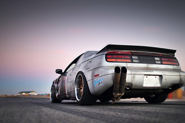 Stylish sports car nissan 300zx with tuning
