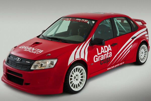 Grant s sports Lada in red