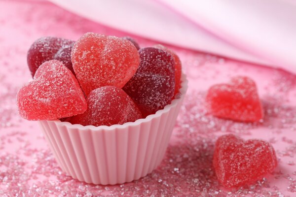 Raspberry sweet marmalade heart