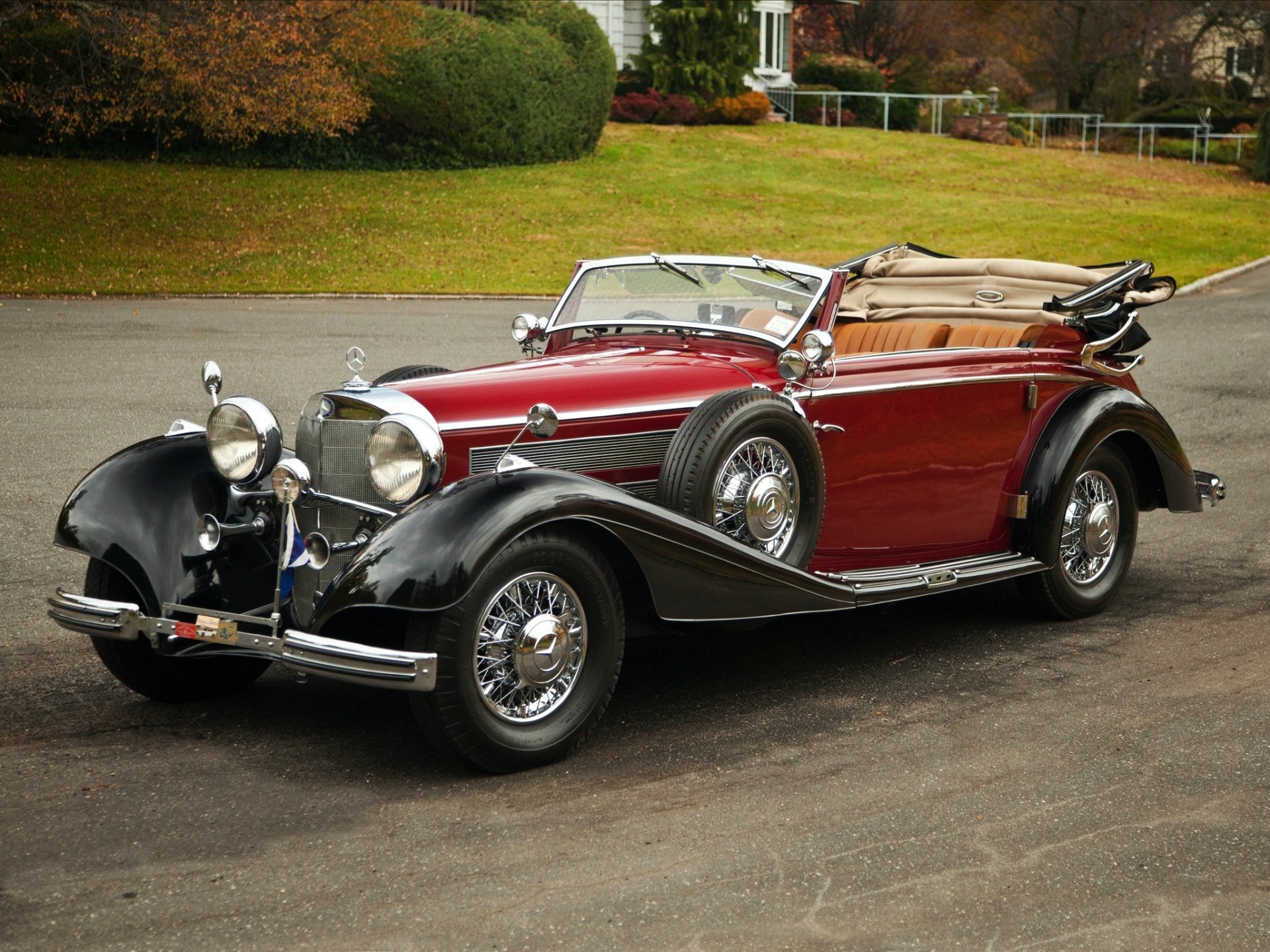 mercedes-benz 540k convertible por sindelfingen 1937 mercedes frente retro hermoso coche