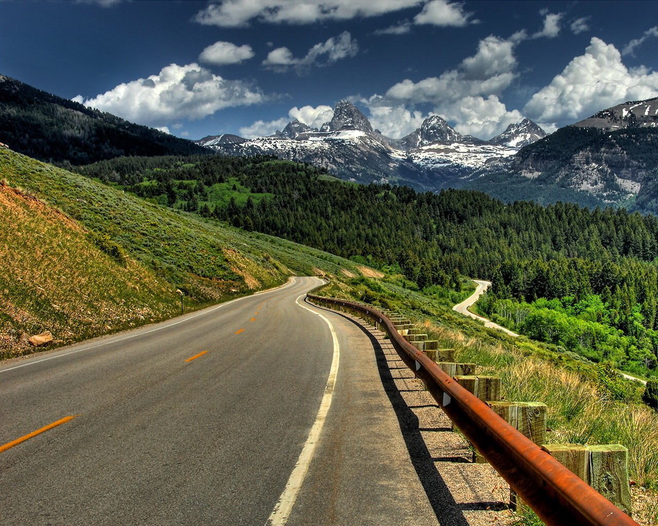 track mountains turn green