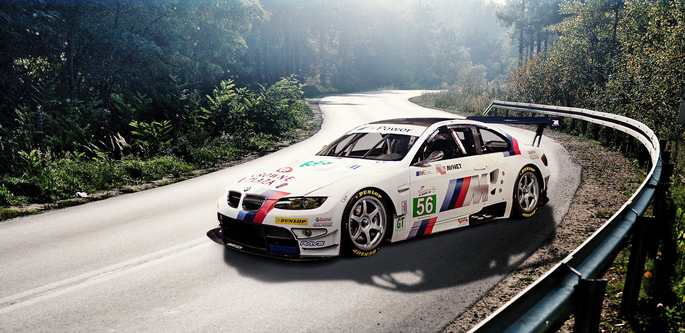 наклейки bmw бмв race car e92 white m3 белый