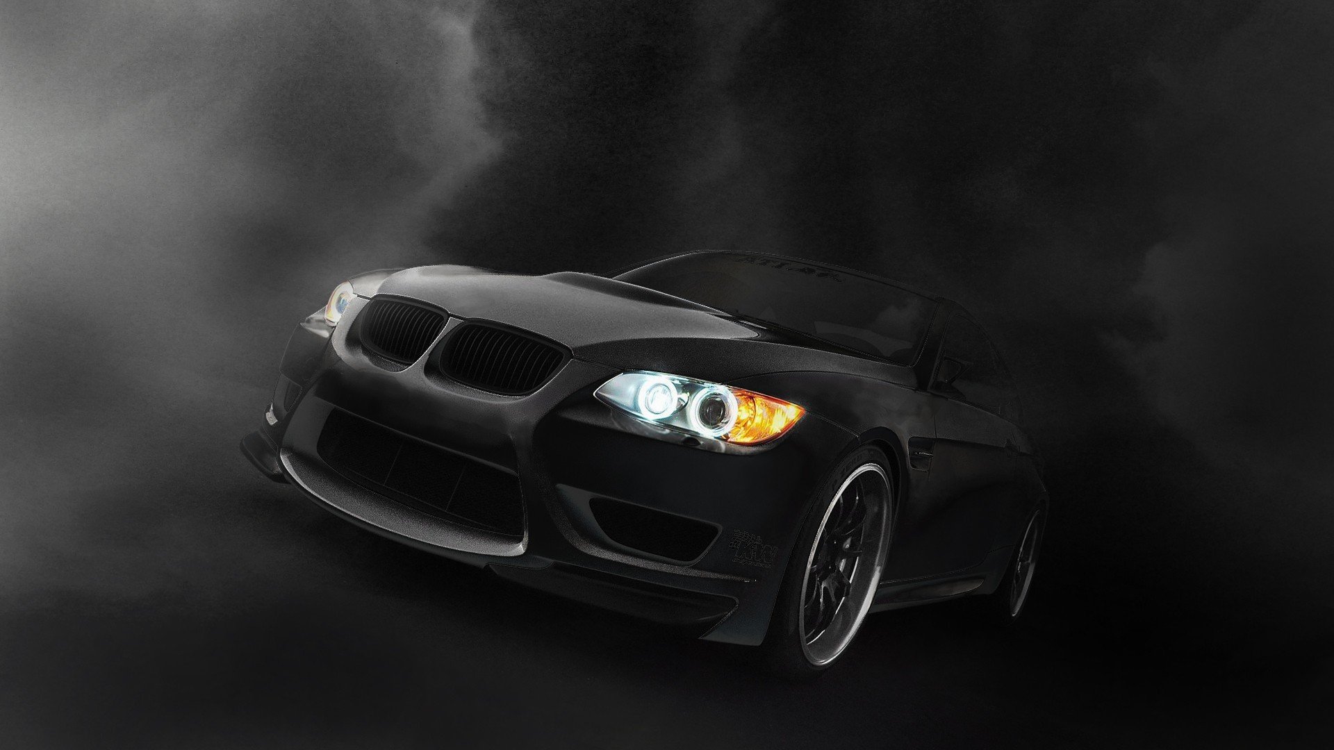 bmw black car dark bmw twilight headlight