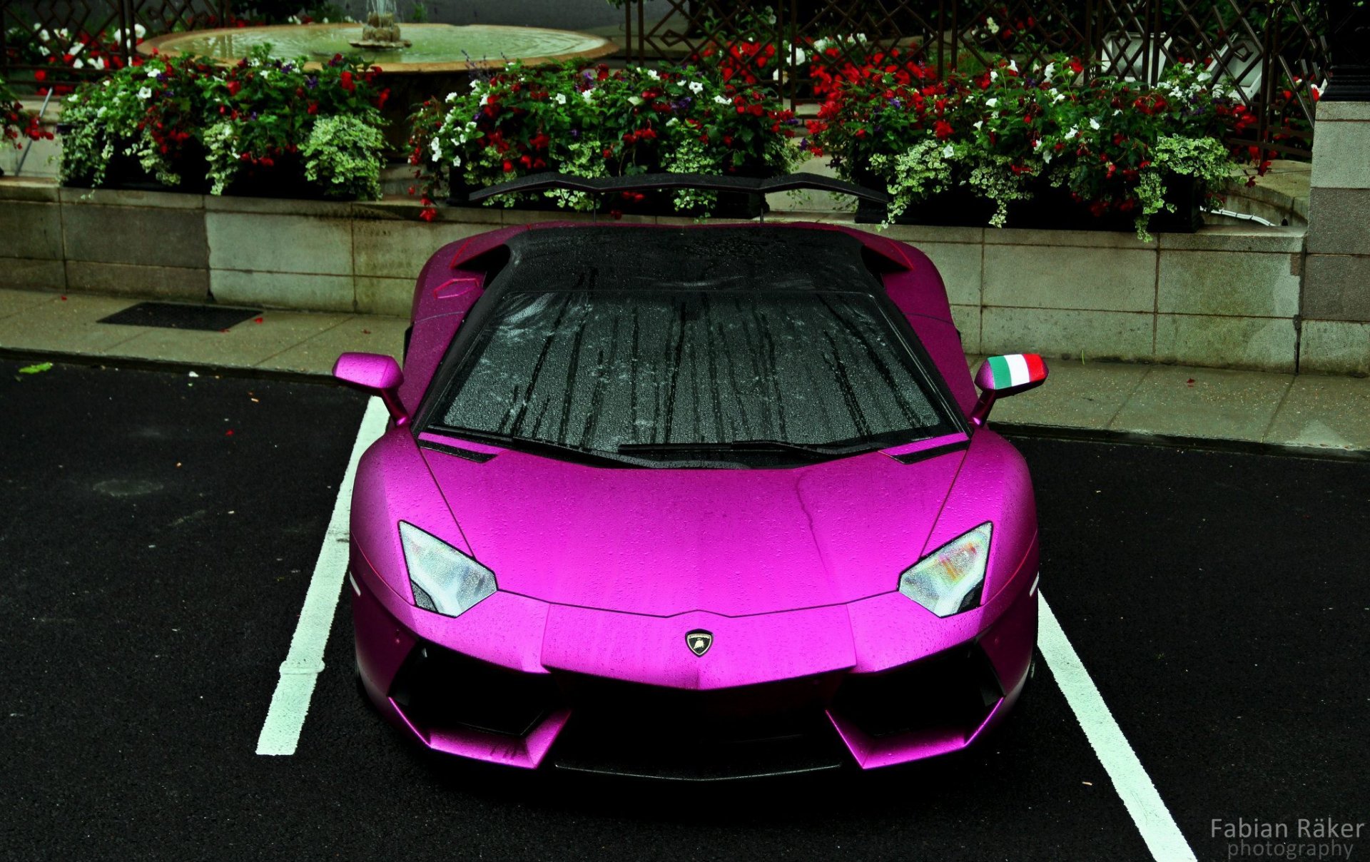 lamborghini aventador lp700-4 babe parking drop