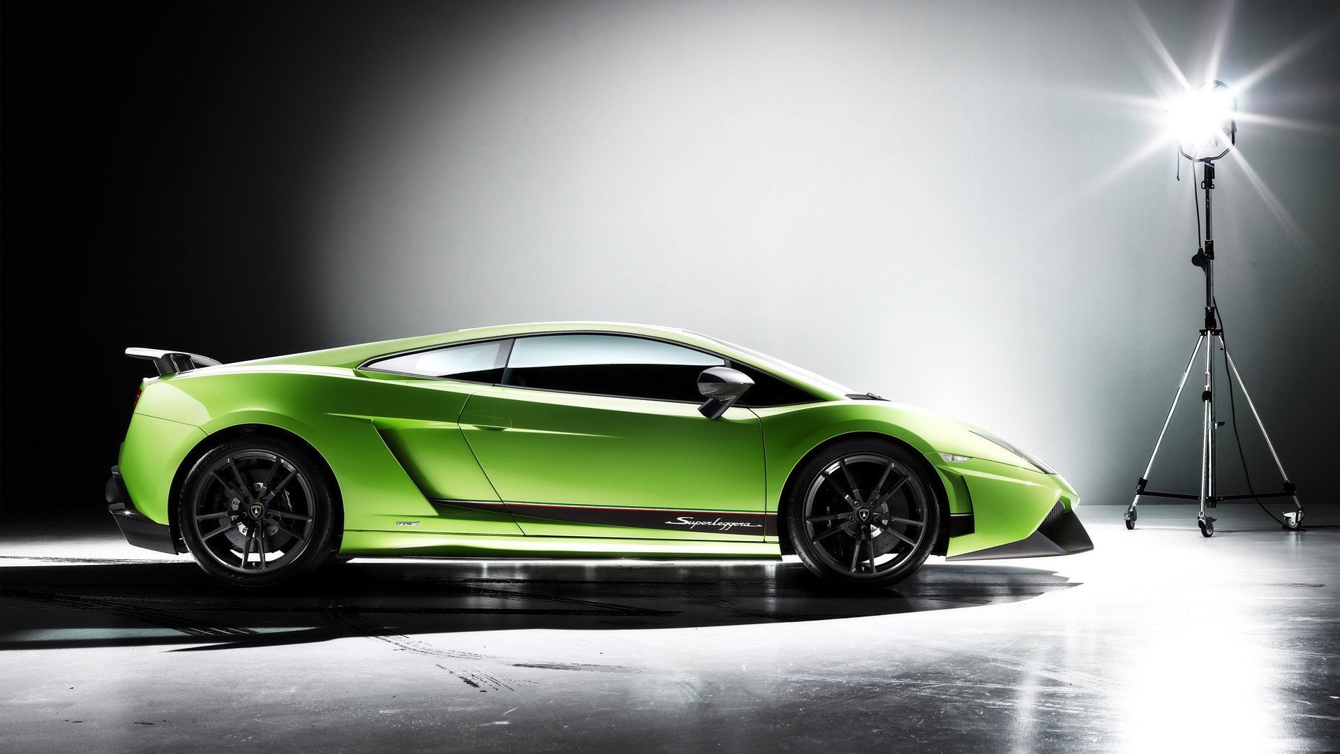 lamborghini gallardo supersportwagen profil lampe hintergrund