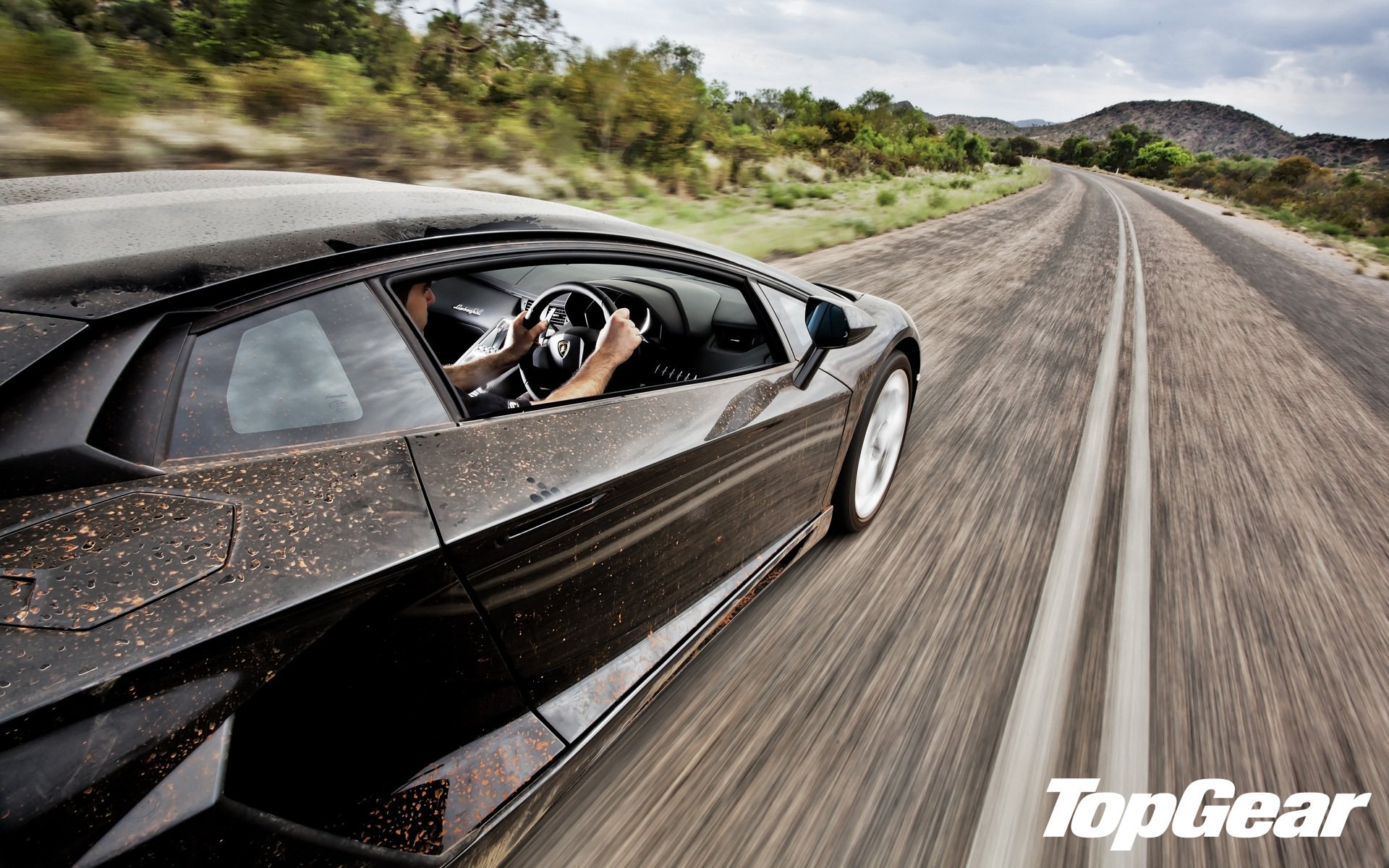 top gear lamborghini aventador carretera velocidad