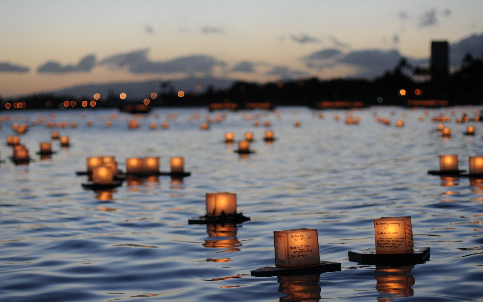 memory candles river