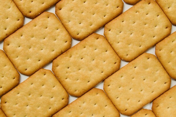 Biscuits Cracker dans le trou de l air